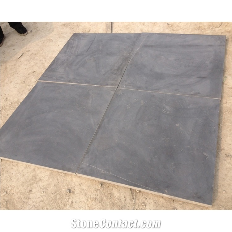 Blue Limestone  With Sandblasted On Floor Tiles
