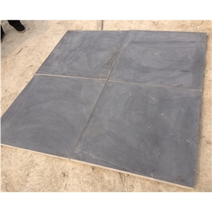 Blue Limestone  With Sandblasted On Floor Tiles