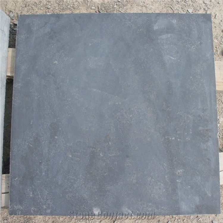 Blue Limestone  With Sandblasted On Floor Tiles