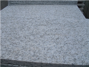 Bushhammered Shandong White Tiles Chinese Price Granite Tile