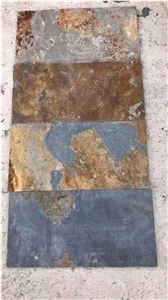 Chinese Rusty Brown Slate Flooring Tiles