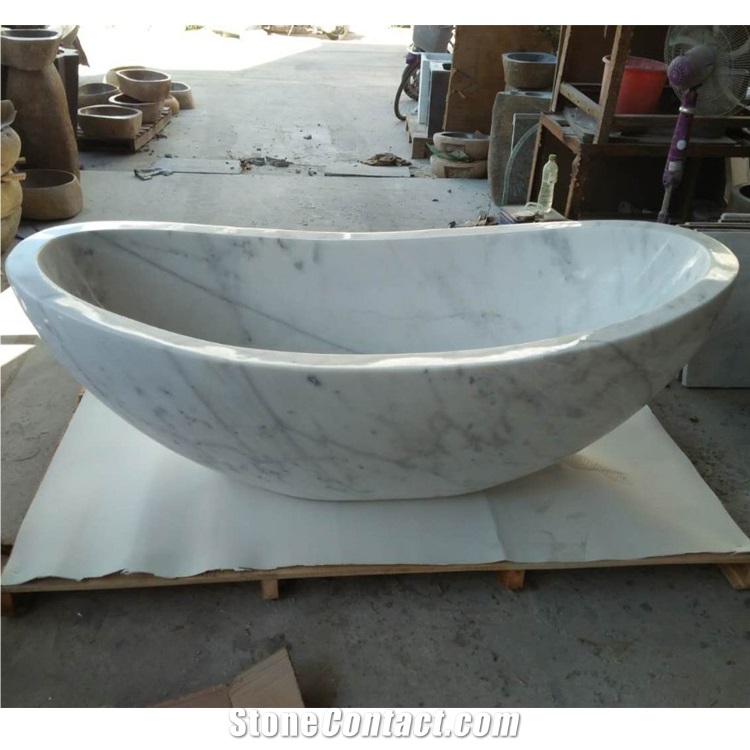 Custom High Quality Black Marquina Marble Bathtub