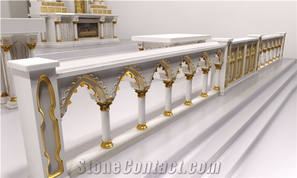 Custom Made Catholic Church Marble Altar Table For Sale