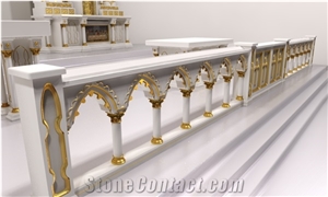 Custom Made Catholic Church Marble Altar Table For Sale