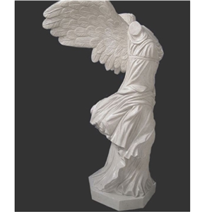 Custom White Marble Lady Bush Sculpture Stone Carving