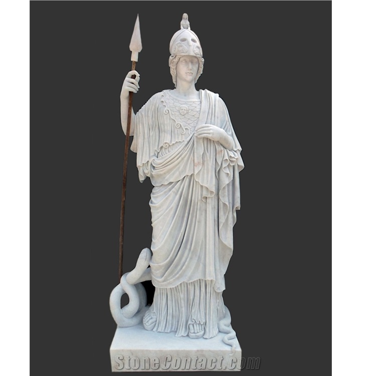 Custom White Marble Lady Bush Sculpture Stone Carving