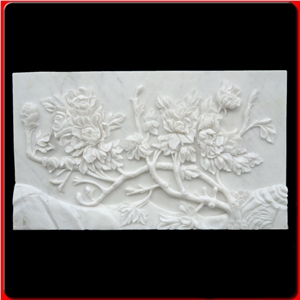 Customized Stone Reliefs 3D Carved Marble Wall Relief