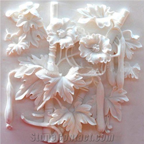 Customized Stone Reliefs 3D Carved Marble Wall Relief