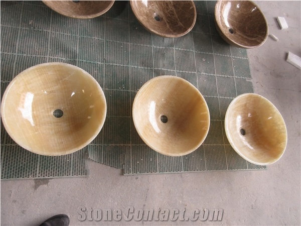 Factory Supplier Independent Bathroom Sink Round Vessel