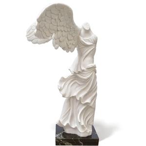 Hand Carved Victory  Winged  Samothrace  Marble Statue