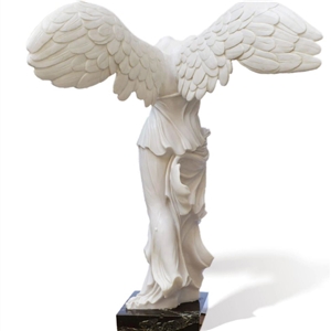 Hand Carved Victory  Winged  Samothrace  Marble Statue