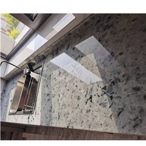 High Quality Luxury Lanber White Granite  Cafe Table Top