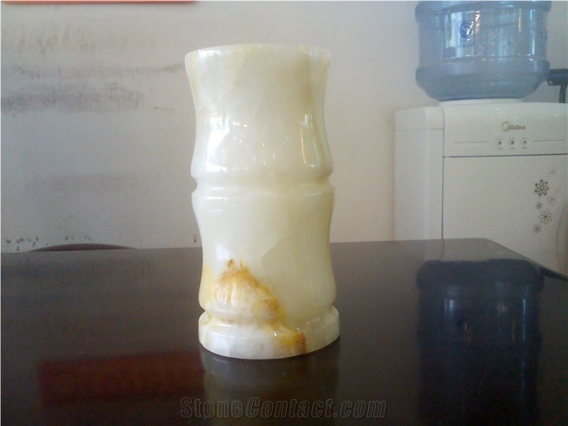 Luxury White Marble Candle Jar Holders