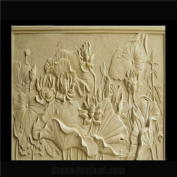 Marble Wall Relief Sculpture For Decorate Wall Background
