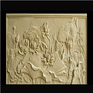 Marble Wall Relief Sculpture For Decorate Wall Background
