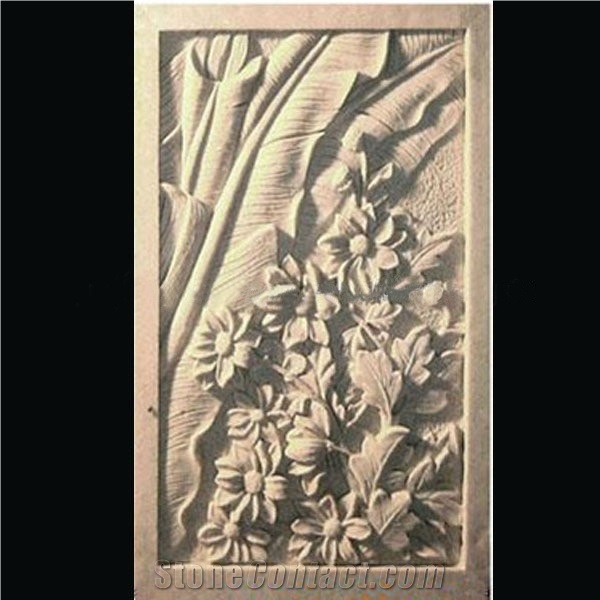 Marble Wall Relief Sculpture For Decorate Wall Background
