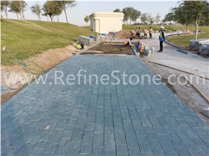 Natural Green Slate Bathroom Floor Tiles