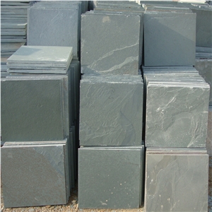 Natural Green Slate Bathroom Floor Tiles