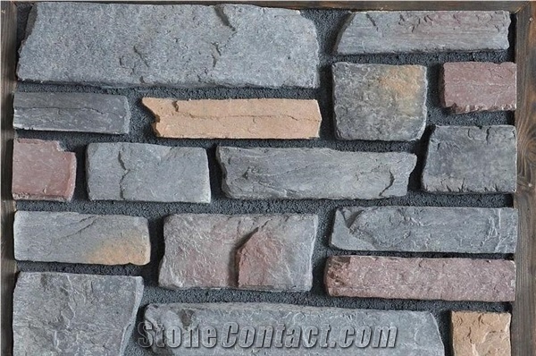 Natural Grey Natural Slate Mosaic,High Quality Slate Mosaic