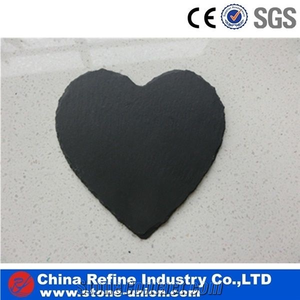 Square Shape Hubei Black Slate Bread Board