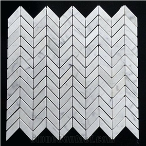 White Carrara Marble Mosaic For Border & Moldings