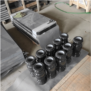 Absolute Black Granite Flower Vases Memorial
