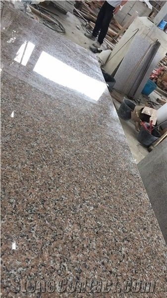 Polished Pink Porrino Red Sesame Granite Countertop