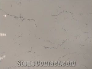 Carrara White Quartz Slabs
