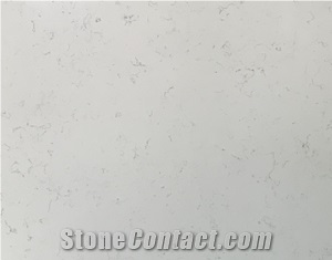 Carrara White Quartz Slabs