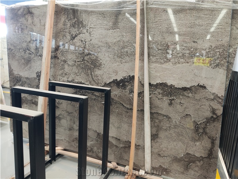 New Luxury Andes Grey Marble Polished Slab Price