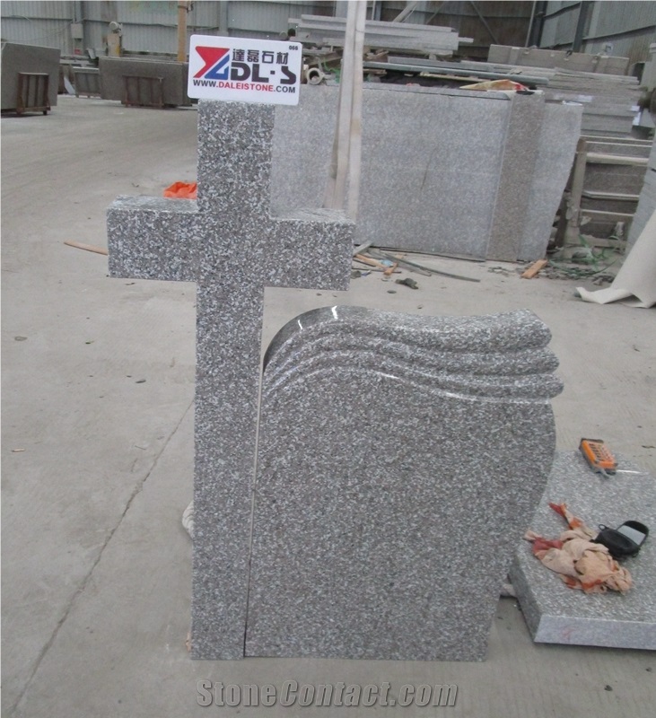 Romania Four-Leaf Clover Granite Headstone
