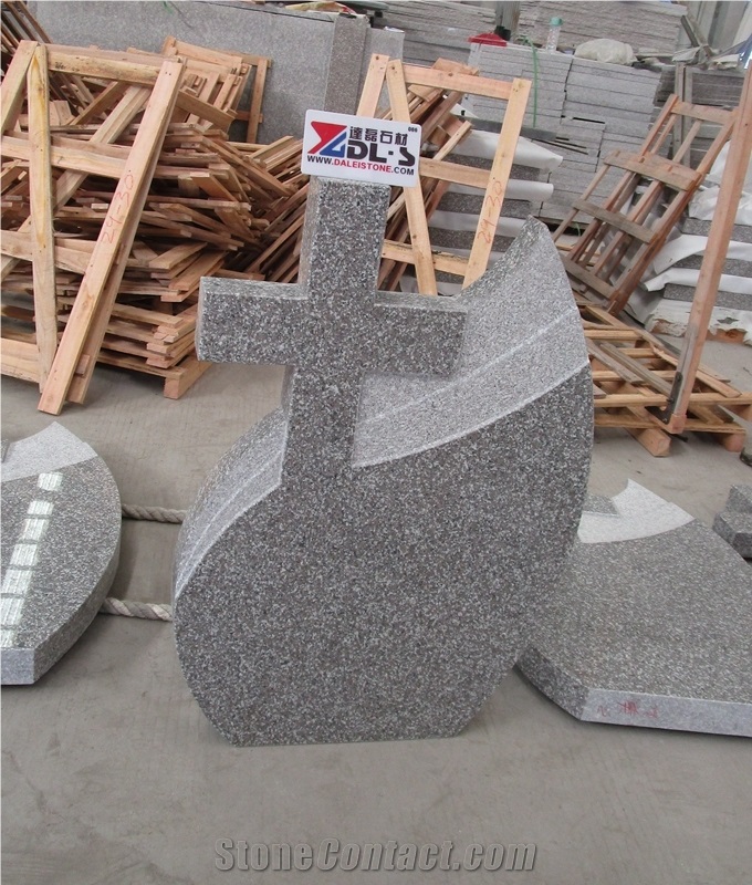 Romania Four-Leaf Clover Granite Headstone