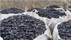 Black River Pebble Stone With Large Stock For Outdoor
