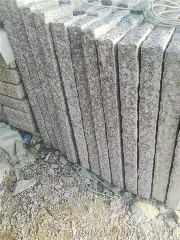 Chinese Cheap Grey Granite G603 Pineapple Kerbstone