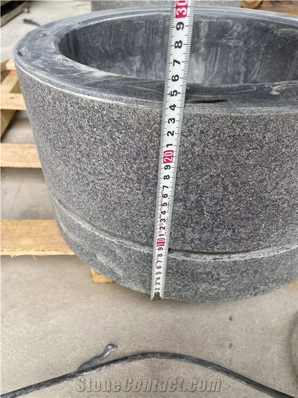Chinese Dark Grey Granite G654 Sinks Water Basin Lavabo