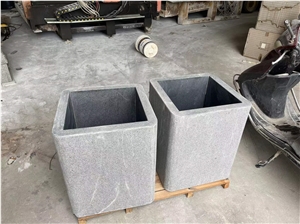 Dark Grey Granite G654 Joint Flower Pots Garden Planters Dark Grey Granite G654 Joint Flower Pots Garden Planters