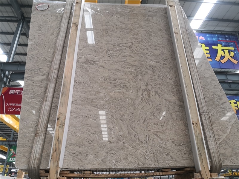 Good Material Aman Grey Marble Slab
