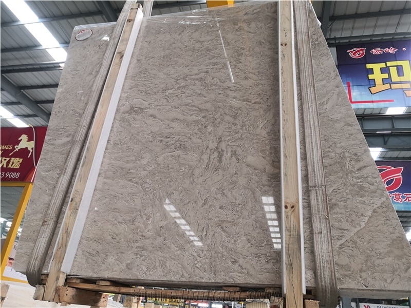 Good Material Aman Grey Marble Slab