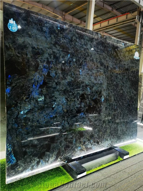 Lemurian Blue Natural Granite With Crystal Big Slab & Tile