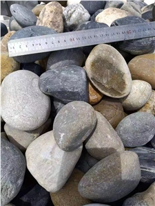 Mixed Color River Pebble Stone Stock For Outdoor