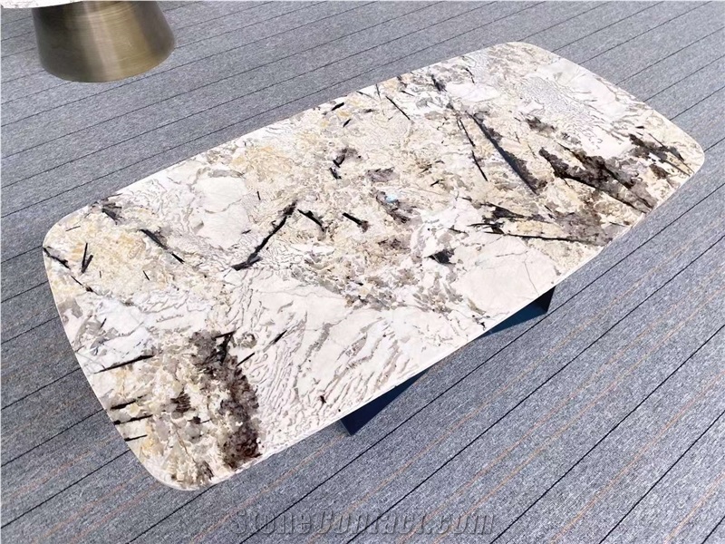 Natural Quartize Luxury Table Top Work Top Cafe Table Top