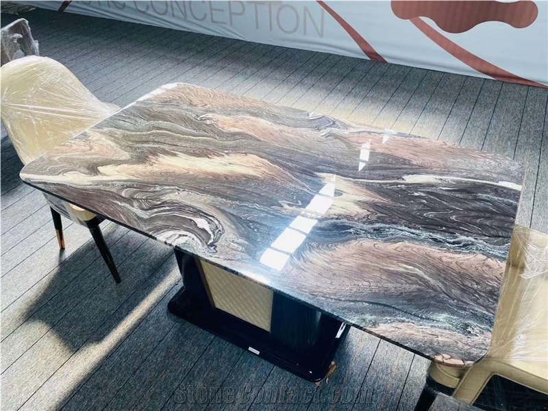 Natural Quartize Luxury Table Top Work Top Cafe Table Top