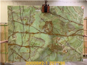 Natural Stone Ancient Look Green Onyx Big Slabs