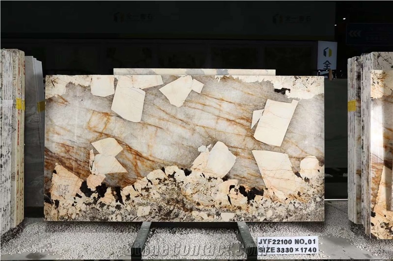 Top Grade Exotic Quartize Patagonia Big Crystal Big Slabs