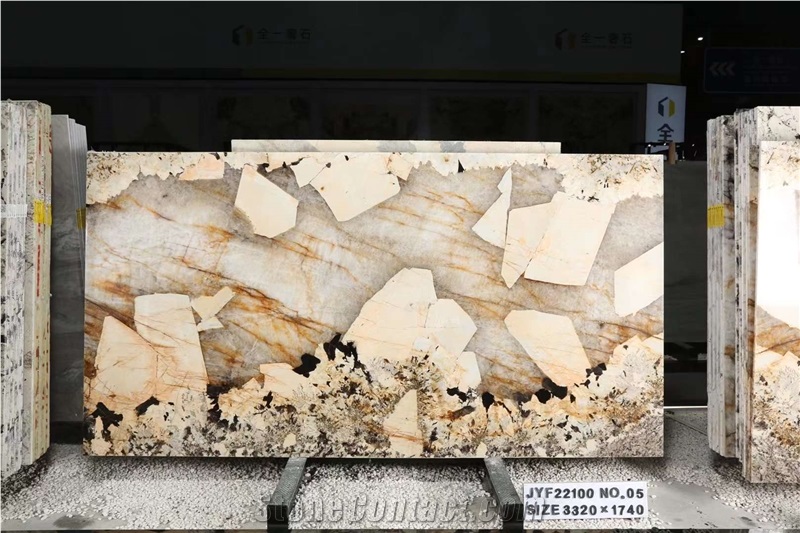 Top Grade Exotic Quartize Patagonia Big Crystal Big Slabs