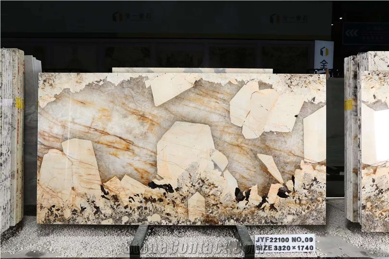 Top Grade Exotic Quartize Patagonia Big Crystal Big Slabs