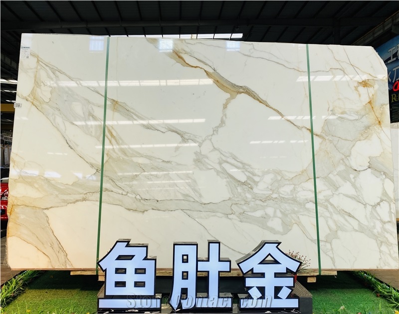 Calacatta Gold Marble Slabs For Floor Tiles