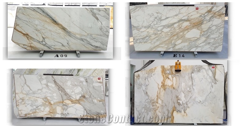Calacatta Gold Marble Slabs For Floor Tiles