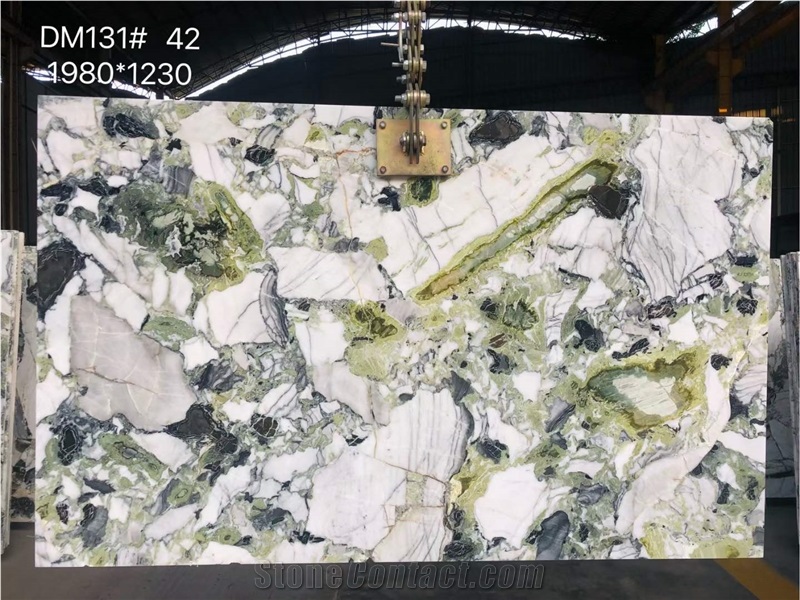 China Green Marble Slabs Ice Jade Marble Cold Emerald Jade