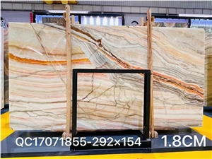 Rainbow Colorful Onyx Big Slabs Onyx Jade Stone